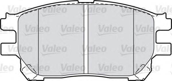 Комплект тормозных колодок, дисковый тормоз VALEO 598710