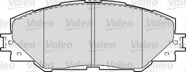 Комплект тормозных колодок, дисковый тормоз VALEO 601037