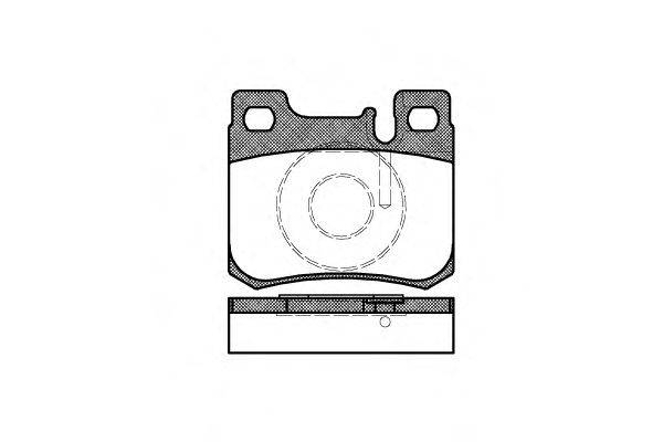 Комплект тормозных колодок, дисковый тормоз WOKING P0573.20