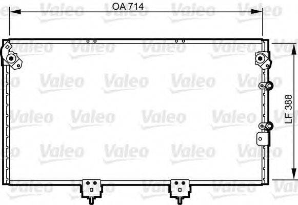 Конденсатор, кондиционер VALEO 814310