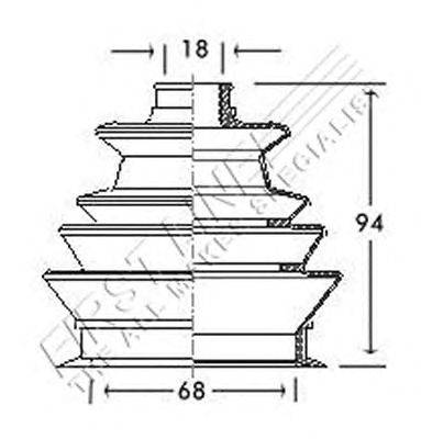 Пыльник, приводной вал FIRST LINE FCB2112