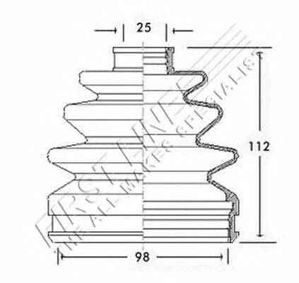 Пыльник, приводной вал FIRST LINE FCB2289