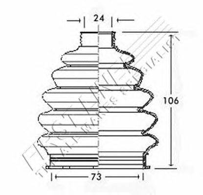 Пыльник, приводной вал FIRST LINE FCB2328