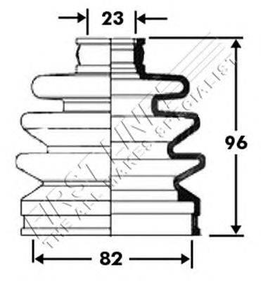 Пыльник, приводной вал FIRST LINE FCB2369