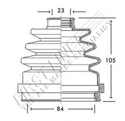 Пыльник, приводной вал FIRST LINE FCB2695