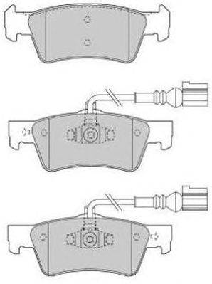 Комплект тормозных колодок, дисковый тормоз FREMAX FBP1552