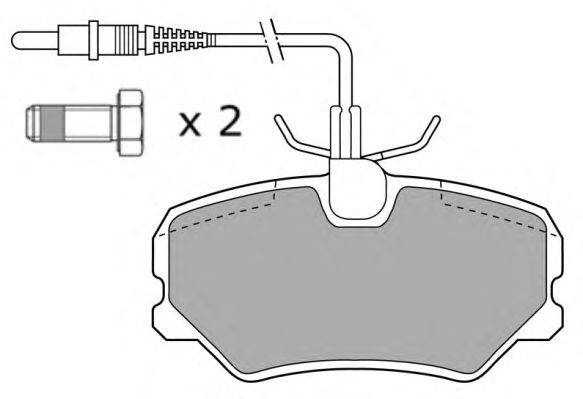 Комплект тормозных колодок, дисковый тормоз FREMAX 21169