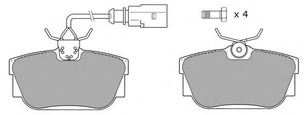 Комплект тормозных колодок, дисковый тормоз FREMAX FBP-1162-01