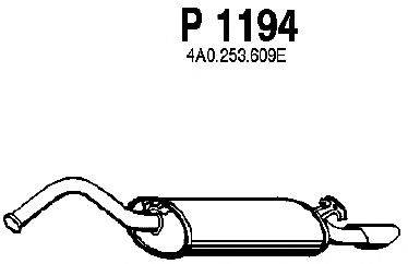 Глушитель выхлопных газов конечный FENNO P1194