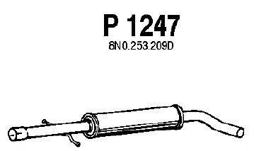 Средний глушитель выхлопных газов FENNO P1247