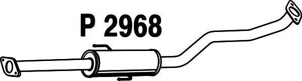 Средний глушитель выхлопных газов FENNO 2968