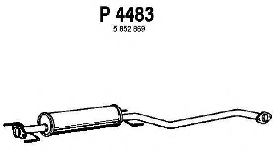 Средний глушитель выхлопных газов FENNO P4483