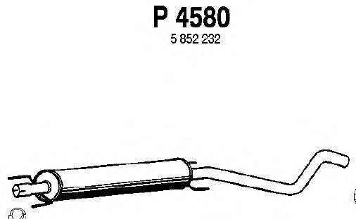 Средний глушитель выхлопных газов FENNO P4580