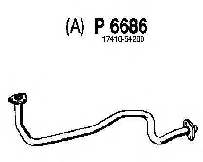 Труба выхлопного газа FENNO P6686