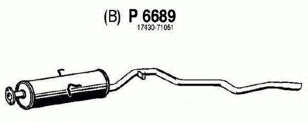 Глушитель выхлопных газов конечный FENNO P6689