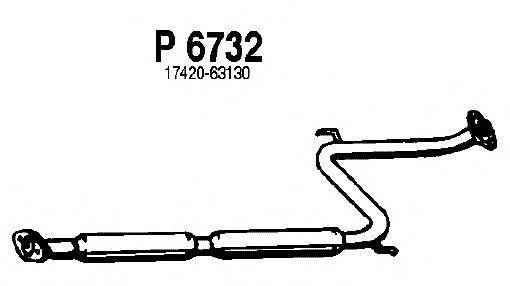 Средний глушитель выхлопных газов FENNO P6732