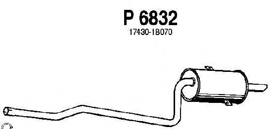 Глушитель выхлопных газов конечный FENNO P6832