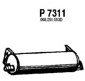 Глушитель выхлопных газов конечный FENNO P7311
