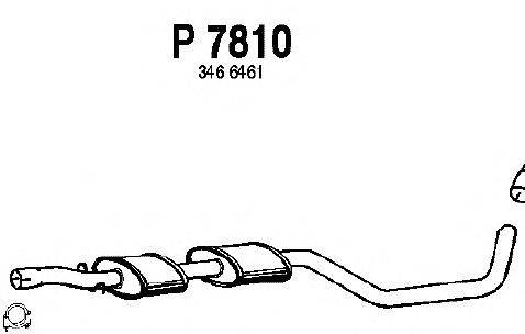 Средний глушитель выхлопных газов FENNO P7810