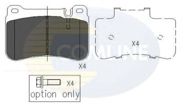 Комплект тормозных колодок, дисковый тормоз COMLINE CBP06007