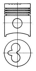Поршень KOLBENSCHMIDT 91007600