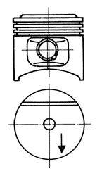 Поршень KOLBENSCHMIDT 93677600