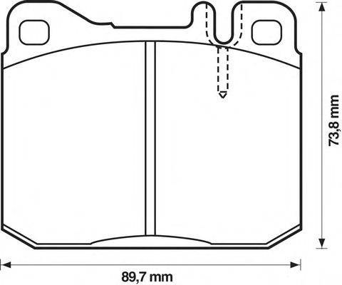 Комплект тормозных колодок, дисковый тормоз STOP 571278S