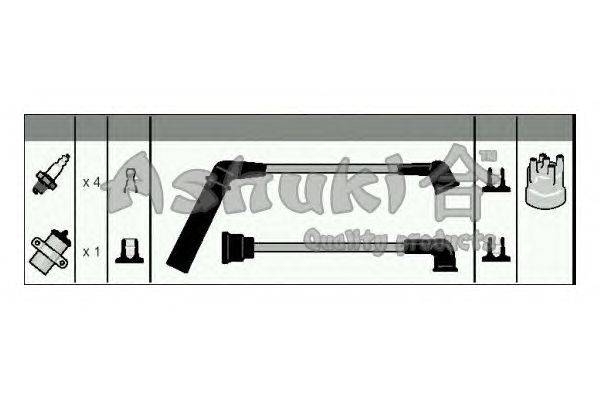 Комплект проводов зажигания ASHUKI 16140150