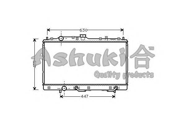 Радиатор, охлаждение двигателя ASHUKI C551-02