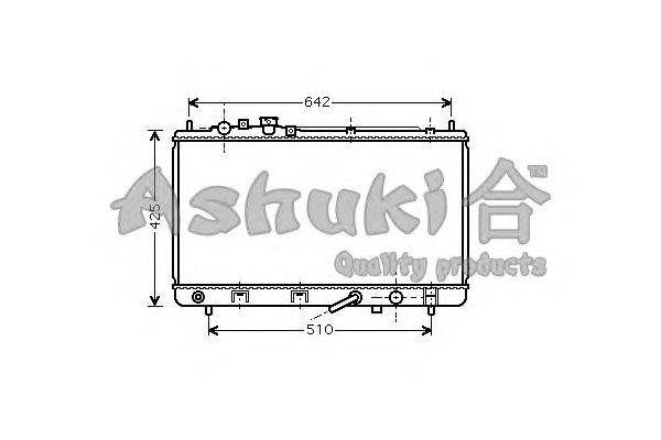 Радиатор, охлаждение двигателя ASHUKI M559-76