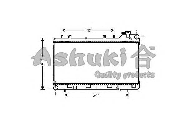 Радиатор, охлаждение двигателя ASHUKI S550-20