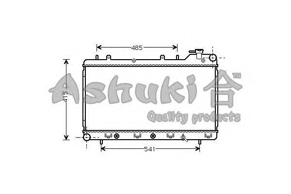 Радиатор, охлаждение двигателя ASHUKI S550-25