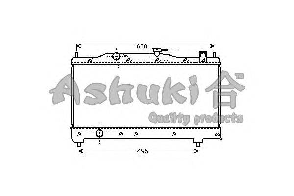 Радиатор, охлаждение двигателя ASHUKI T554-01