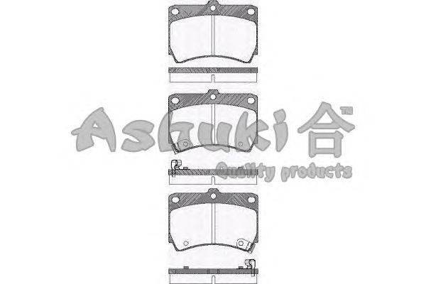 Комплект тормозных колодок, дисковый тормоз ASHUKI M041-05