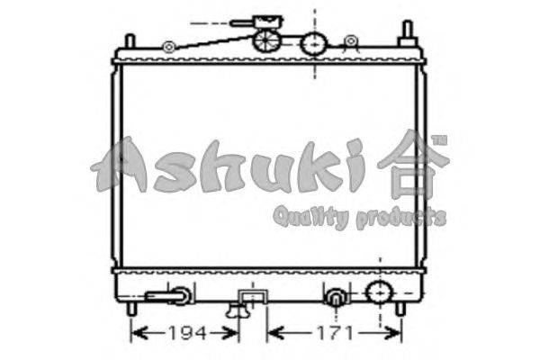 Радиатор, охлаждение двигателя ASHUKI N651-02
