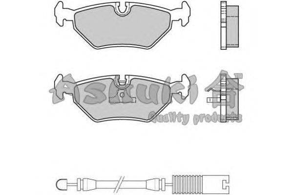 Комплект тормозных колодок, дисковый тормоз ASHUKI QB10-03O