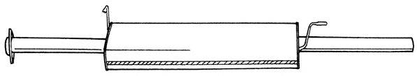 Средний глушитель выхлопных газов SIGAM 25493