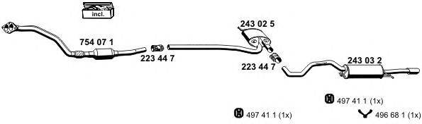 Система выпуска ОГ ERNST 010246
