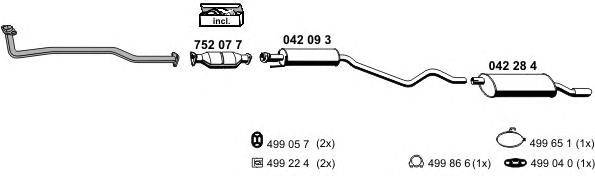 Система выпуска ОГ ERNST 050345