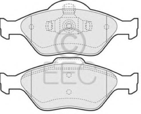Комплект тормозных колодок, дисковый тормоз EEC BRP1117