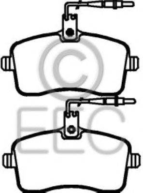 Комплект тормозных колодок, дисковый тормоз EEC BRP1417