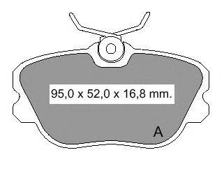 Комплект тормозных колодок, дисковый тормоз VEMA 834010