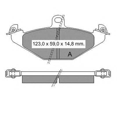 Комплект тормозных колодок, дисковый тормоз VEMA 20423