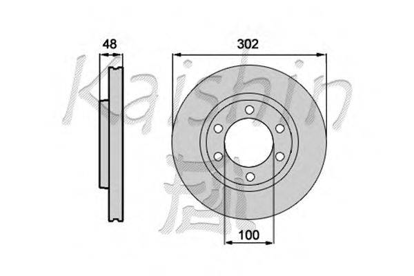 Тормозной диск KAISHIN CBR108