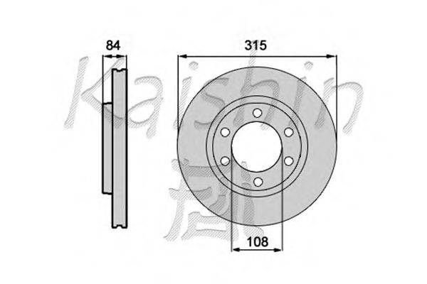 Тормозной диск KAISHIN CBR248