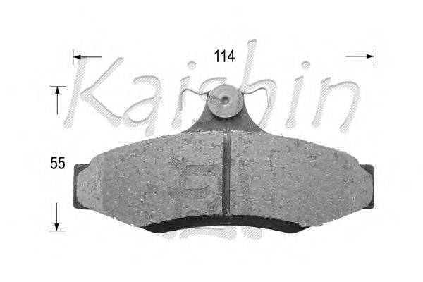 Комплект тормозных колодок, дисковый тормоз KAISHIN D11172