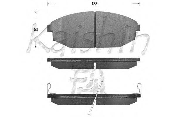 Комплект тормозных колодок, дисковый тормоз KAISHIN D11182