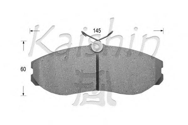 Комплект тормозных колодок, дисковый тормоз KAISHIN D1213