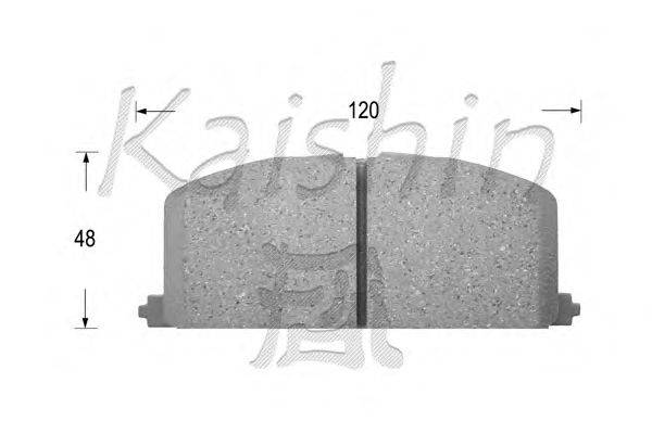 Комплект тормозных колодок, дисковый тормоз KAISHIN D2023