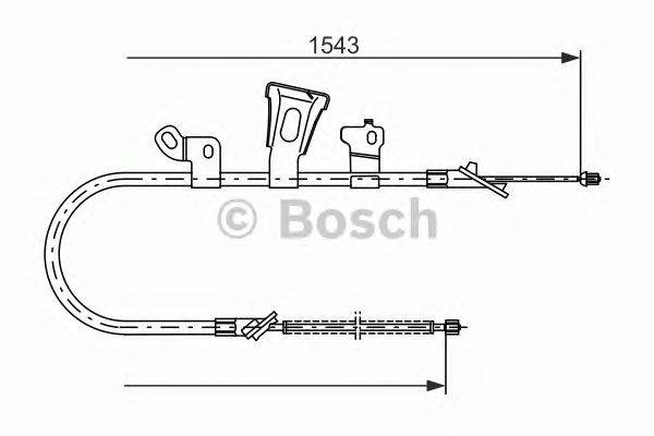 Трос, стояночная тормозная система BOSCH 1 987 477 548